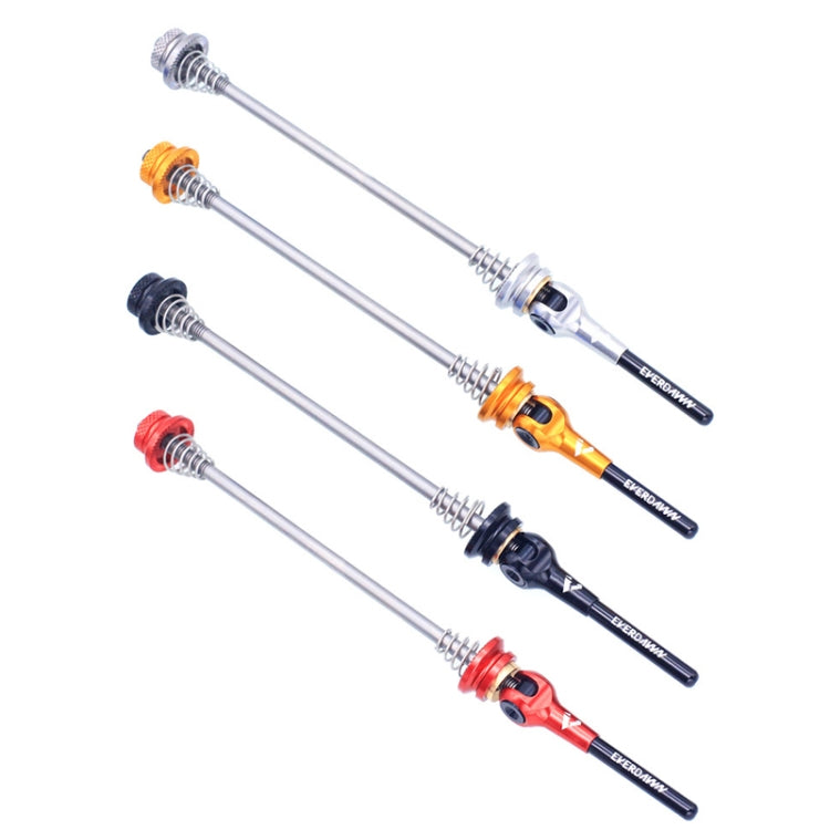 EVERDAWN Mountain Highway Bike Titanium Alloy Axis Quick Removal Rod Front And Rear Rollers Open Flower Drum Fixed Axis Trolley(Titanium Color) - Quick Release by PMC TechLife | Online Shopping South Africa | PMC TechLife | Buy Now Pay Later Mobicred