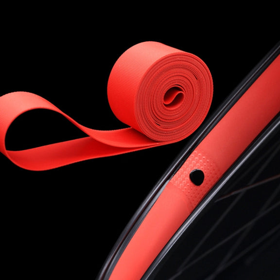 10 PCS Road Mountain Bike Anti-Stab Tire Pad Bicycle Wheel Set PVC Spoke Lining Tape, Colour: Red(700C x 18mm)