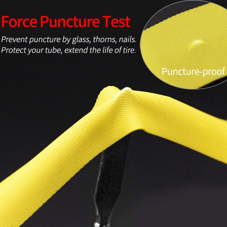 10 PCS Road Mountain Bike Anti-Stab Tire Pad Bicycle Wheel Set PVC Spoke Lining Tape, Colour: Yellow(29inch x 18mm) - Others by PMc TechLife | Online Shopping South Africa | PMc TechLife | Buy Now Pay Later Mobicred