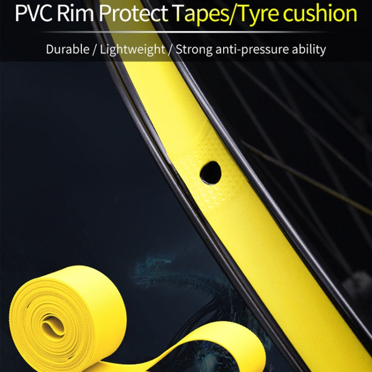 10 PCS Road Mountain Bike Anti-Stab Tire Pad Bicycle Wheel Set PVC Spoke Lining Tape, Colour: Yellow(29inch x 18mm) - Others by PMc TechLife | Online Shopping South Africa | PMc TechLife | Buy Now Pay Later Mobicred