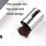 Portable Hand Crank Coffee Machine Stainless Steel Manual Grinder(Medium)