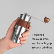 Portable Hand Crank Coffee Machine Stainless Steel Manual Grinder(Medium)