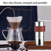 Portable Hand Crank Coffee Machine Stainless Steel Manual Grinder(Medium)