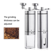 Household Stainless Steel Hand-Cranked Coffee Machine Grinder(Stainless Steel Model)