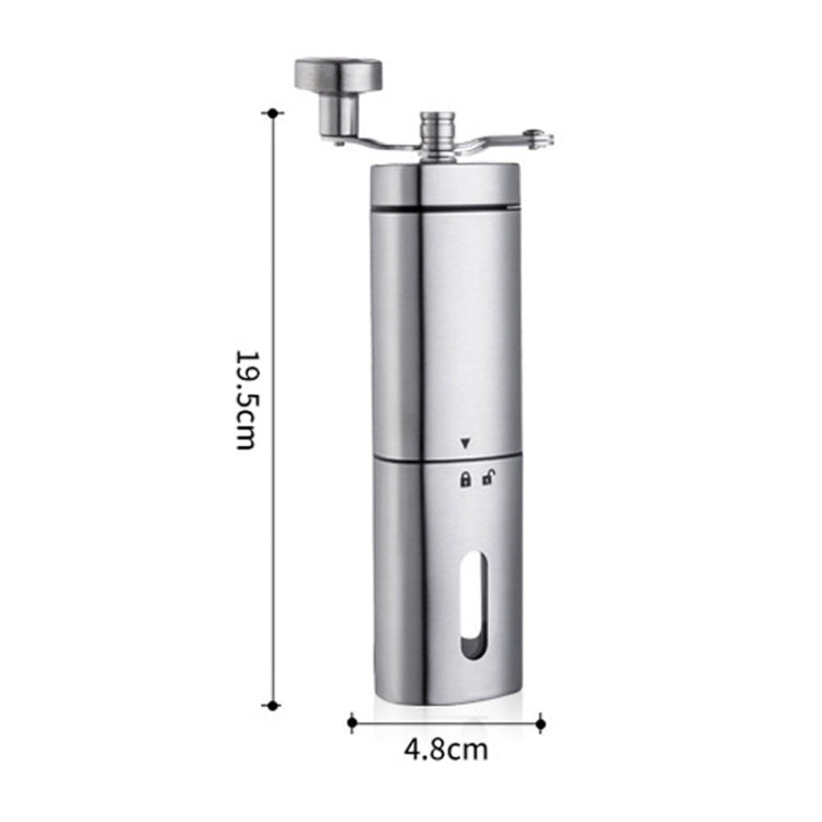 Household Stainless Steel Hand-Cranked Coffee Machine Grinder(Stainless Steel Model)