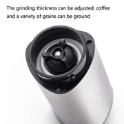 Household Stainless Steel Hand-Cranked Coffee Machine Grinder(Stainless Steel Model)