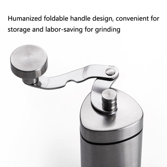 Household Stainless Steel Hand-Cranked Coffee Machine Grinder(Stainless Steel Model)