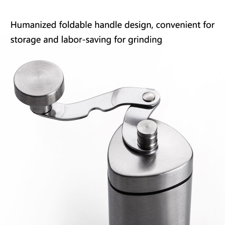 Household Stainless Steel Hand-Cranked Coffee Machine Grinder(Stainless Steel Model)