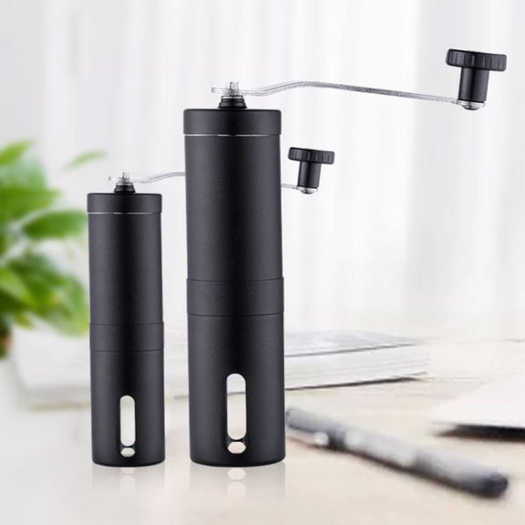 Hand Crank Coffee Machine Manual Pepper Mill Grinder(Mid Black)