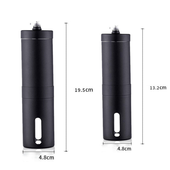 Hand Crank Coffee Machine Manual Pepper Mill Grinder(Large Black)