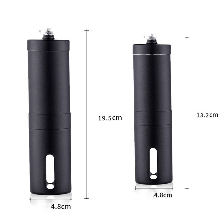 Hand Crank Coffee Machine Manual Pepper Mill Grinder(Large Black)