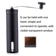Hand Crank Coffee Machine Manual Pepper Mill Grinder(Large Black)