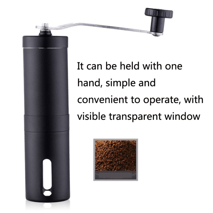 Hand Crank Coffee Machine Manual Pepper Mill Grinder(Large Black)
