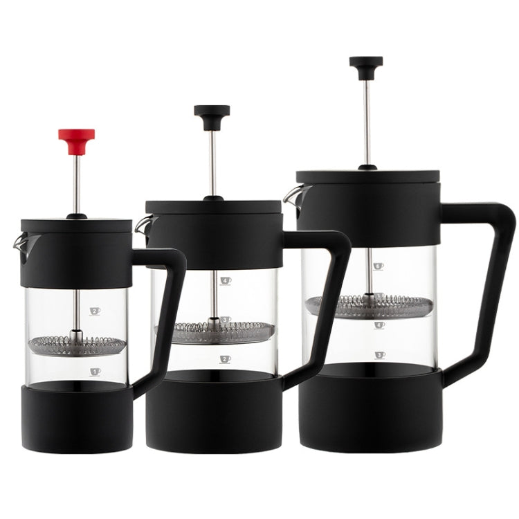Household Hand Brewed Coffee French Filter Press Pot Glass Tea Maker(600ml)