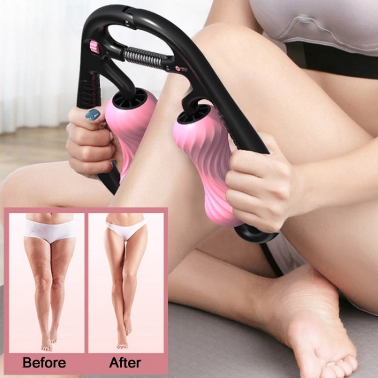 MIKE Loop Leg Roller Massager Muscle Spiral Line Relaxation Yoga Foam Roller(Girl Pink)