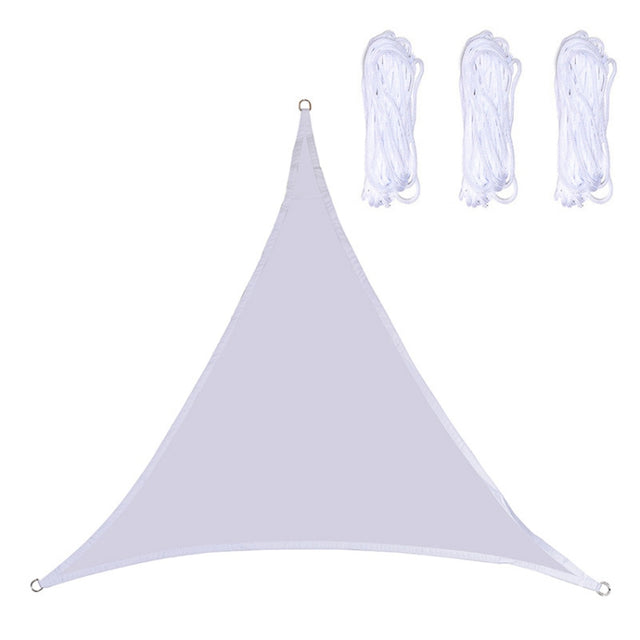 Triangle Outdoor Garden Sunshade Sail Water-resistant Anti-UV Canopy, Size: 2m x 2m x 2m(White)