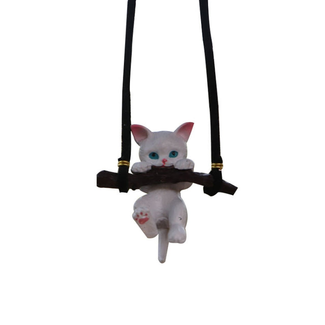 2 PCS Car Pendant Car Decoration Cat Pendant(Branches Cat)