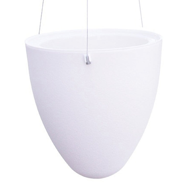 Wire Hanging Plastic Flowerpot With Automatic Water Absorption And Frosted Surface(D09 Caliber 19cm) - Flower Pots & Planters by PMc TechLife | Online Shopping South Africa | PMc TechLife | Buy Now Pay Later Mobicred