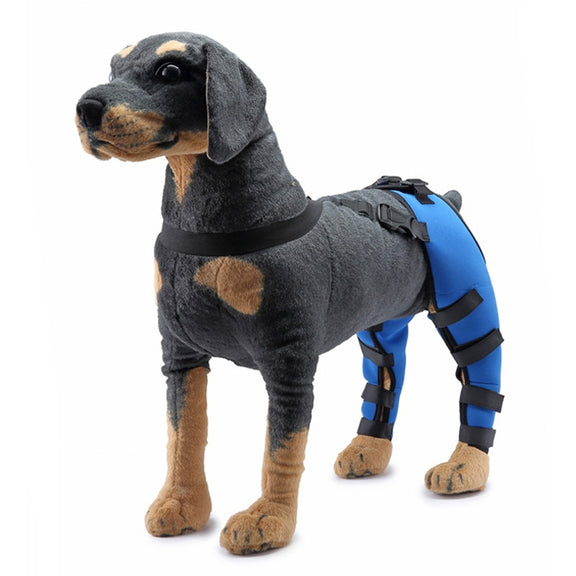 Pet Dog Leg Knee Guard Surgery Injury Protective Cover, Size: M(Blue)