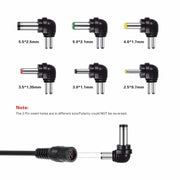 C5 3-12V 12W Adjustable Voltage Regulated Switch Power Supply Power Adapter Multifunction Charger With DC Tips(US Plug)