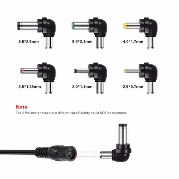 C5 3-12V 12W Adjustable Voltage Regulated Switch Power Supply Power Adapter Multifunction Charger With DC Tips(US Plug)