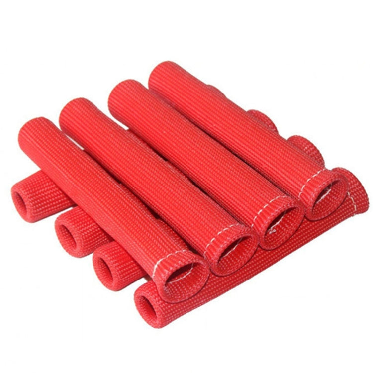 8 PCS / Set High-Temperature Car Spark Plug Protective Cover Spark Plug Heat Shield(Red) - Sound & Heat Insulation Cotton by PMC TechLife | Online Shopping South Africa | PMC TechLife | Buy Now Pay Later Mobicred