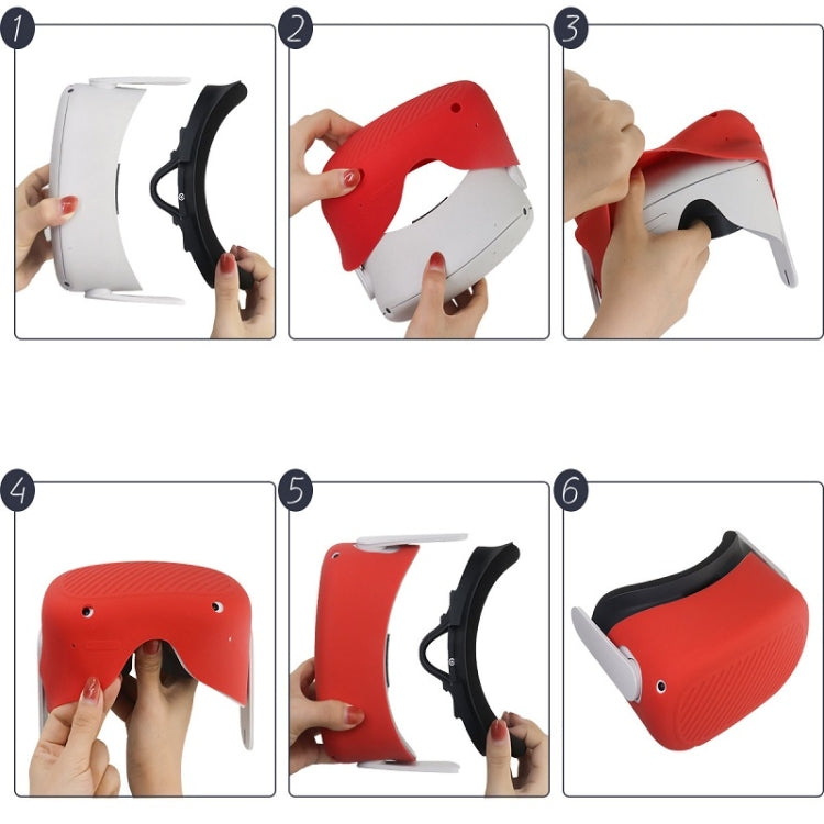 VR Glasses Silicone Waterproof Dust-Proof And Fall-Proof Protective Shell For Meta Quest(Black) - VR Accessories by PMC TechLife | Online Shopping South Africa | PMC TechLife | Buy Now Pay Later Mobicred