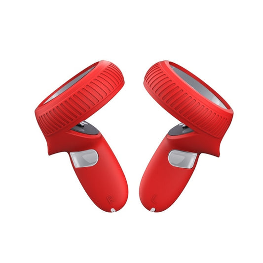 VR Handle Silicone Non-slip Drop Resistant Protective Cver For Meta Quest(Red) - VR Accessories by PMC Jewellery | Online Shopping South Africa | PMC Jewellery | Buy Now Pay Later Mobicred