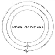 Foldable Stainless Steel Dip Net Head Fishing Net, Specification: Solid 40cm Big Mesh