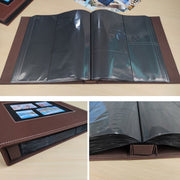6 Inch 600 Sheets Leather Cover Photo Album Family Photo Album Storage Book(Black)