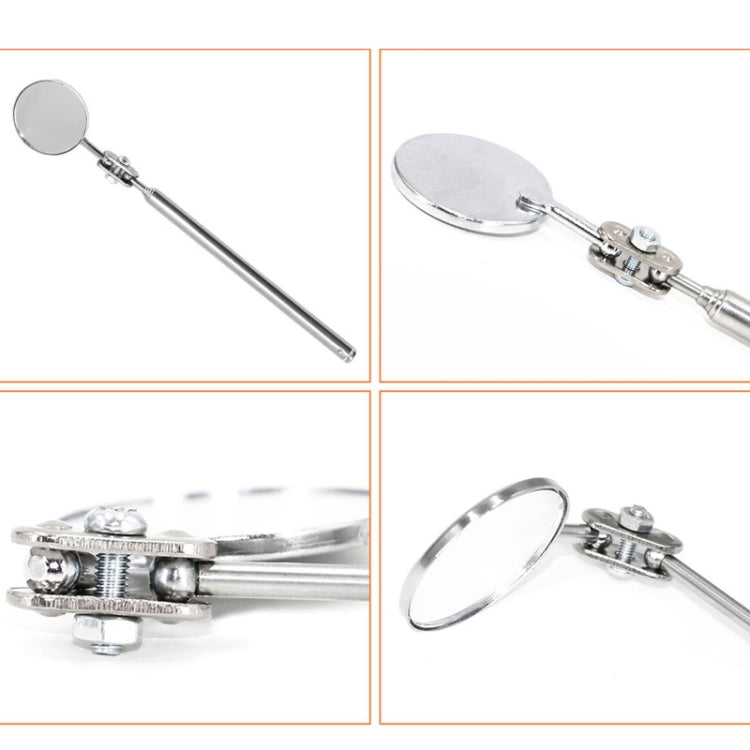 Car Repair Detection Mirror Universal Folding Telescopic Mirror Welding Chassis Inspection Mirror, Model: Silver 30mm - Inspection Tools by PMC TechLife | Online Shopping South Africa | PMC TechLife | Buy Now Pay Later Mobicred