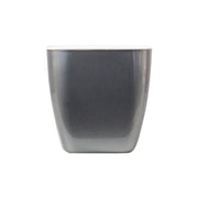 Imitation Metal Colorful Water Storage Plastic Flowerpot, Size: G105 Small Pot(Square Silver Grey)