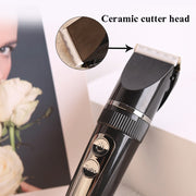 BF-868 LCD Digital Display Electric Hair Clipper Baby Children Adult Electric Hair Clipper Set(Gold)