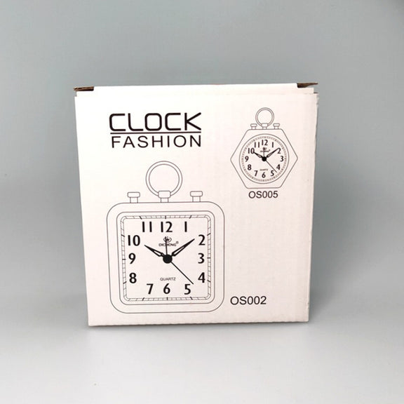 Candy Color Office Home Student Square Alarm Clock(Grey)