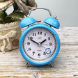3 Inch Metal Bell Alarm Clock With Night Light Student Bedside Fashion Clock(Blue) - Alarm Clocks by PMc TechLife | Online Shopping South Africa | PMc TechLife | Buy Now Pay Later Mobicred