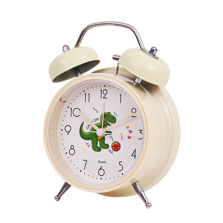 Student Cute Style Bell Alarm Clock Bedside Mute Clock With Light Specification��� Y35 4 Inch (Beige) - Alarm Clocks by PMc TechLife | Online Shopping South Africa | PMc TechLife | Buy Now Pay Later Mobicred