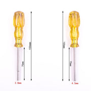4 PCS Disassembly Tool Screwdriver Sleeve Applicable For Nintendo N64 / SFC / GB / NES / NGC(Transparent Yellow 3.8mm)