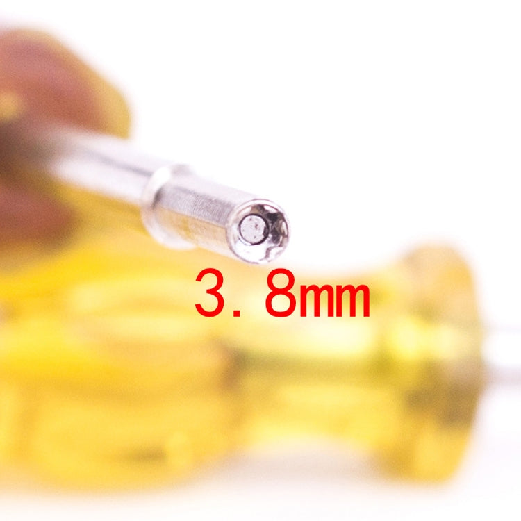 4 PCS Disassembly Tool Screwdriver Sleeve Applicable For Nintendo N64 / SFC / GB / NES / NGC(Transparent Yellow 4.5mm)