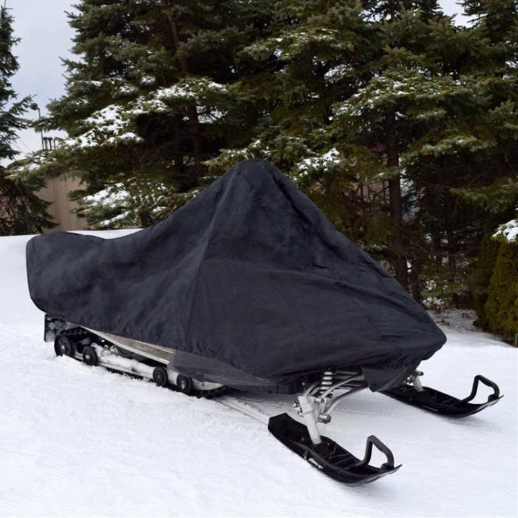 Outdoor Snowmobile Water-resistant And Dustproof Cover UV Protection Winter Motorcycle Cover, Size: 292x130x121cm(Silver)