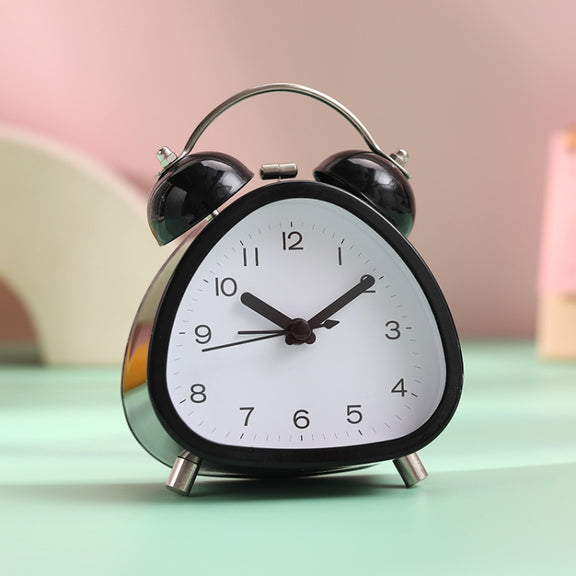 Student Metal Retro Digital Alarm Clock With Light(Black)