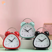 Student Metal Retro Digital Alarm Clock With Light(Black)
