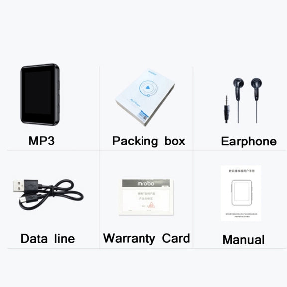 M21 Touch Version 1.77 Inch Novel Reading MP3 E-book, Specification:With Bluetooth(16GB)