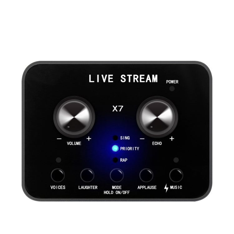 X7 Sound Card Voice Changer Mobile Phone And Computer Compatible With External Electronic Voice Call Microphone Live Sound Card(English Version) - free shipping - PMC TechLife - Order now!