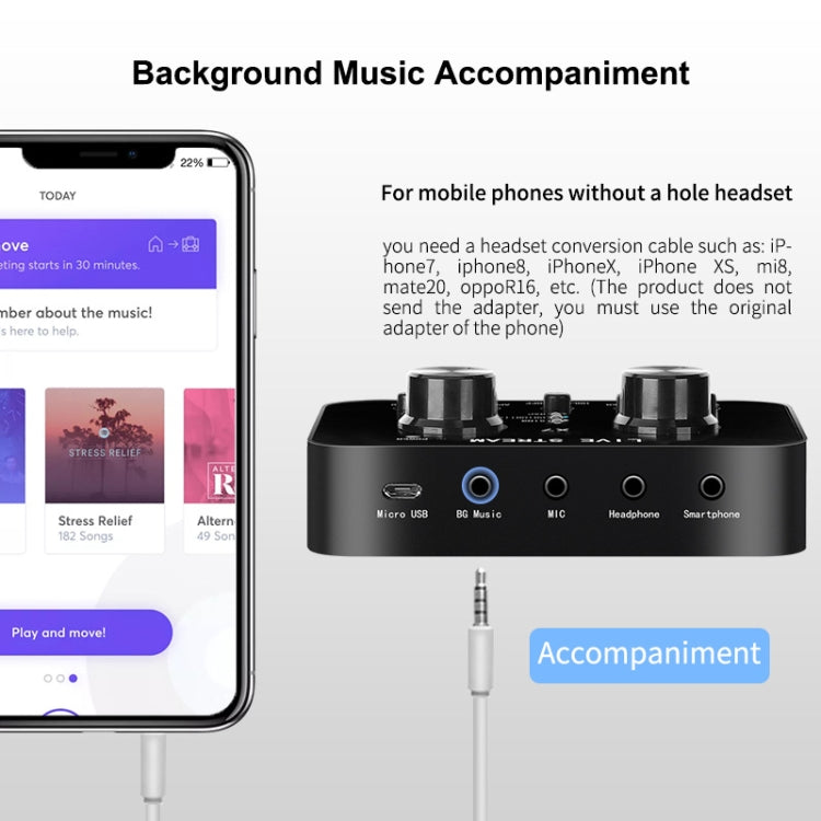 X7 Sound Card Voice Changer Mobile Phone And Computer Compatible With External Electronic Voice Call Microphone Live Sound Card(English Version) - free shipping - PMC TechLife - Order now!