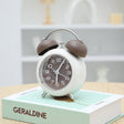 Bedroom Desktop Metal Digital Mechanical Alarm Clock Living Room Silent Clock With Night Light(Coffee Color) - free shipping - PMc TechLife - Order now!