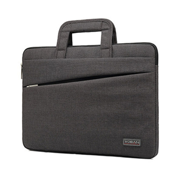 YOBAN Y-923-1 Casual Laptop Bag Water-resistant Tablet Business Bag, Size: 14 inch(Dark Gray)