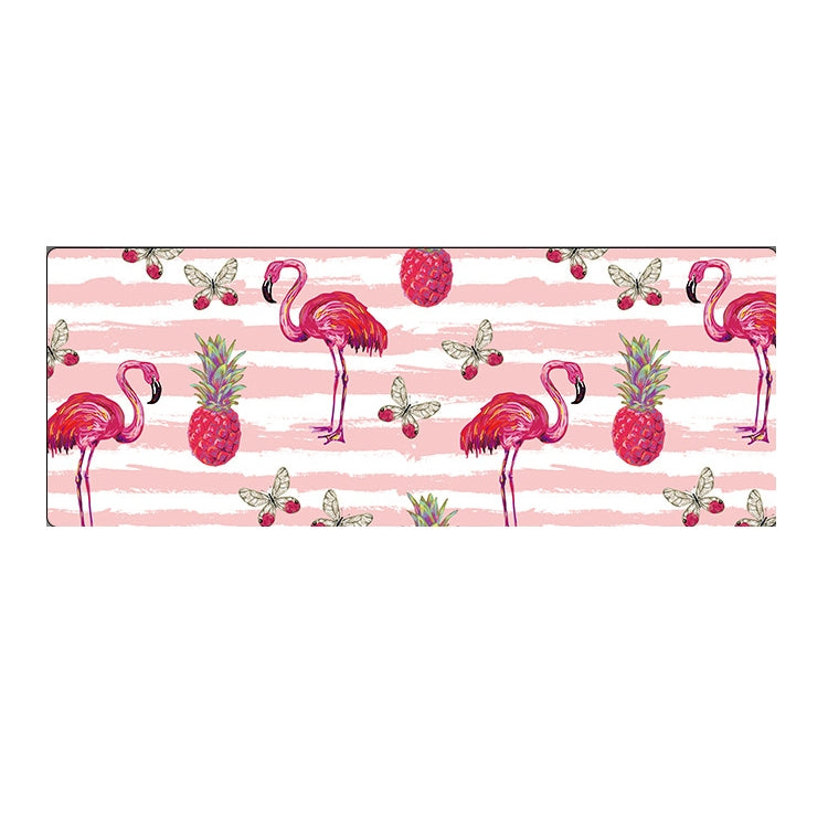 900x400x4mm Office Learning Rubber Mouse Pad Table Mat(1 Flamingo)