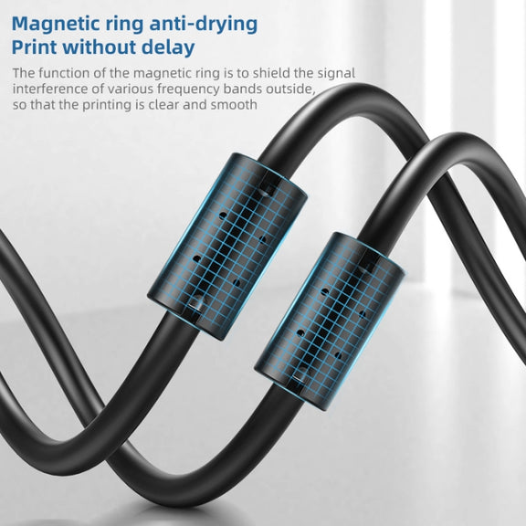 3 PCS Jasoz USB Printing Data Cable Oxygen-Free Copper Core, Cable Length: 5m