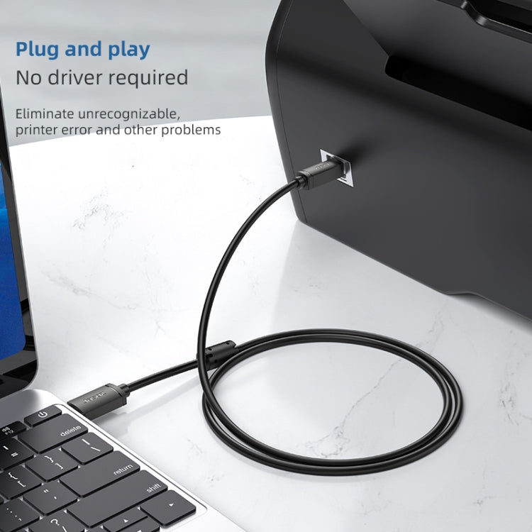 3 PCS Jasoz USB Printing Data Cable Oxygen-Free Copper Core, Cable Length: 5m