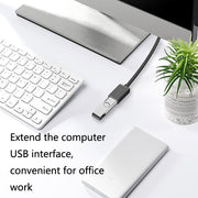 Jasoz USB Male to Female Oxygen-Free Copper Core Extension Data Cable, Colour: Black 8m
